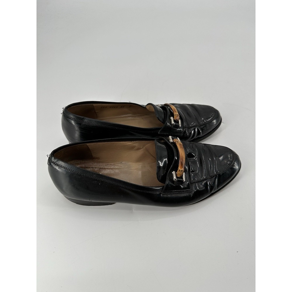 GUCCI Loafers‎ Leather Shoes Pumps Women's Size 38 C Black - Picture 5 of 14